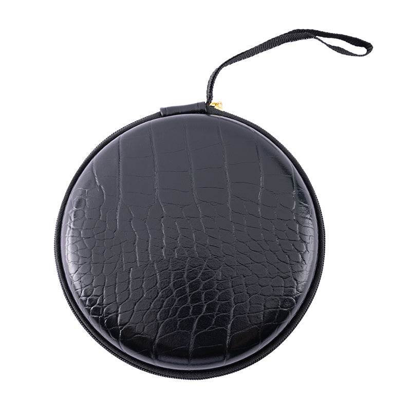 Large Round Black Bag for Face Skin Care - Stylish & Spacious Organizer - Buy Center