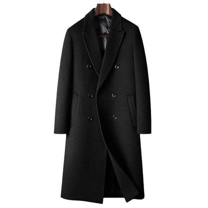 White Duck Down Woolen Coat - Stylish Warmth in Camel, Gray, Black - Buy Center