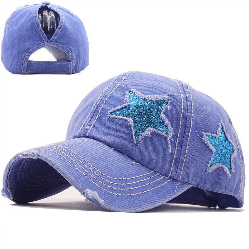 Buycenter Washed Pentagram Baseball Cap - Adjustable & Breathable for All - Buy Center