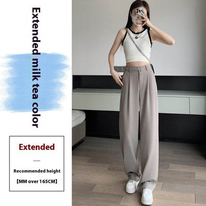 Buycenter Women's Wide-Leg Pants - High Waist Casual Drooping Style - Buy Center