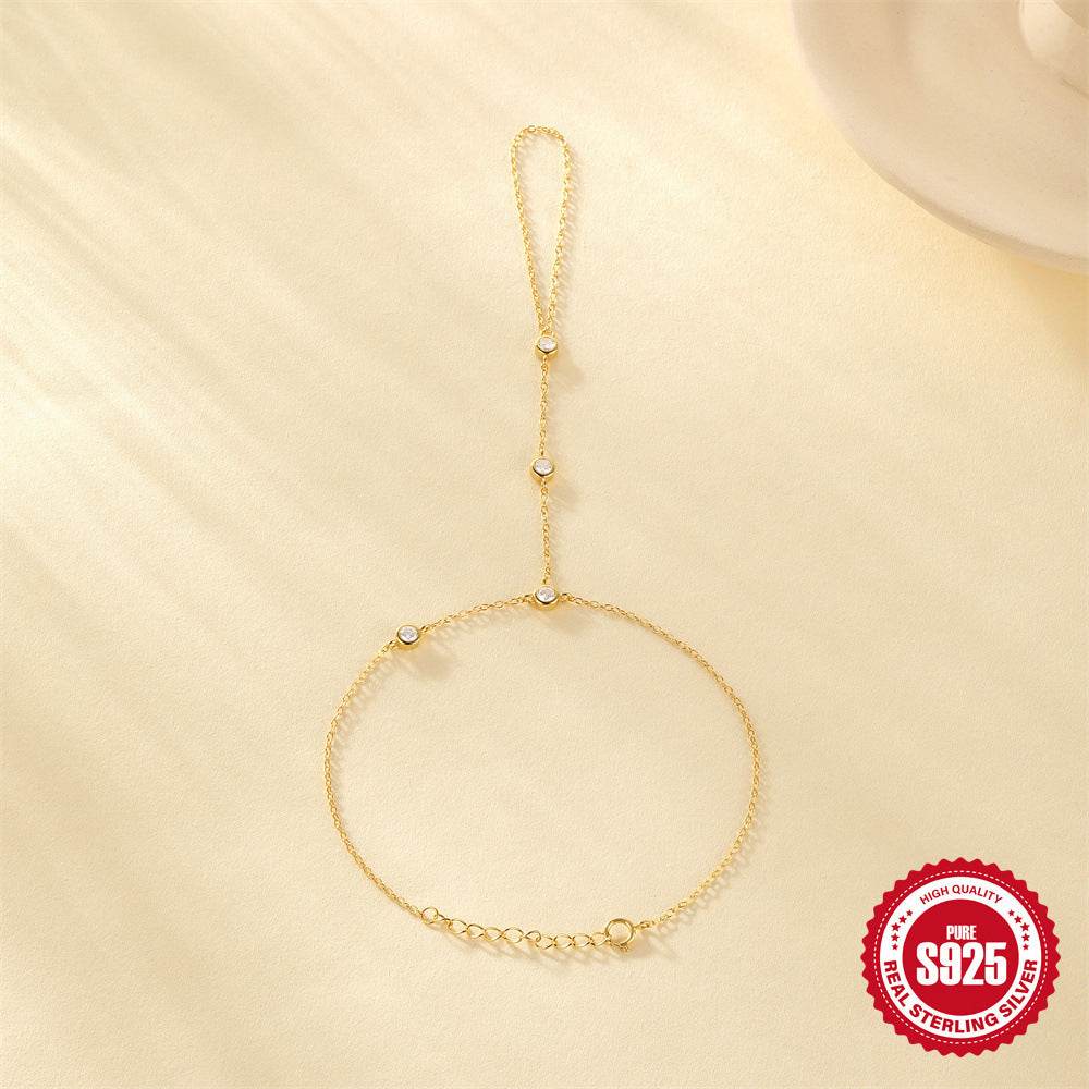 S925 Sterling Silver Diamond Bracelet for Women - Elegant and Versatile Style - Buy Center