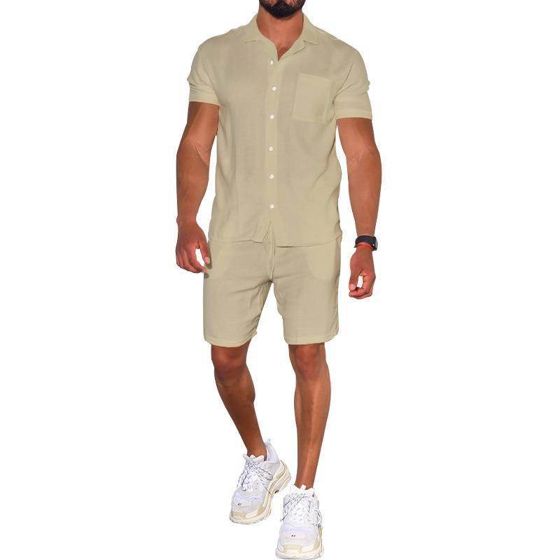 Buycenter Men's Summer Polo Shirt & Shorts Set - Stylish & Breathable - Buy Center