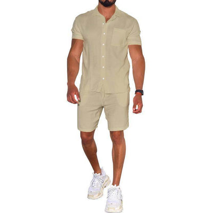 Buycenter Men's Summer Polo Shirt & Shorts Set - Stylish & Breathable - Buy Center