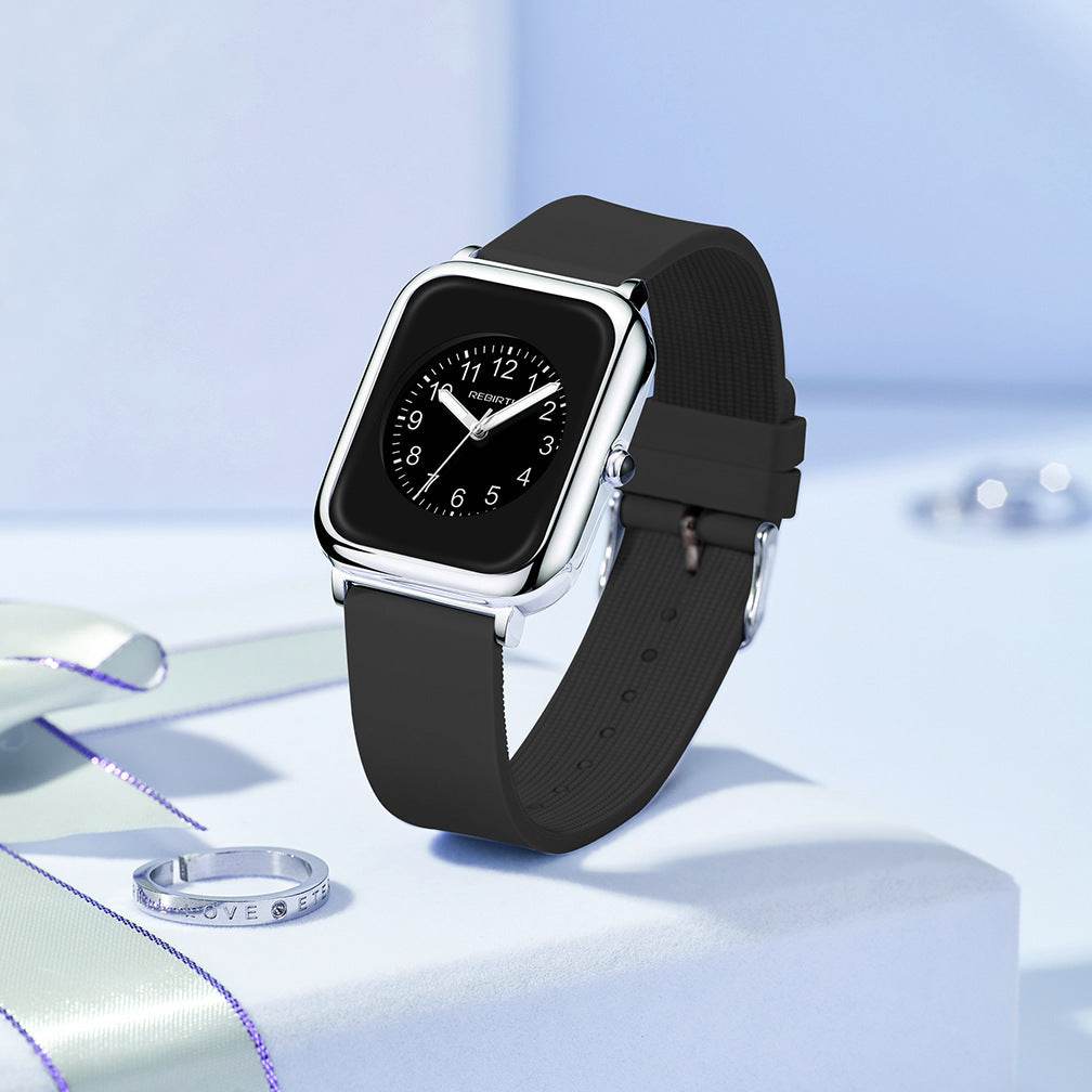Elegant Black Square Ladies Watch - Waterproof Quartz Movement 2025 - Buy Center