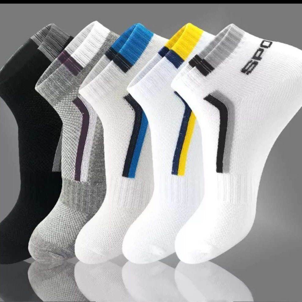 Summer Thin Low Cut Socks for Men - 5 Pairs, Comfortable Cotton Style - Buy Center