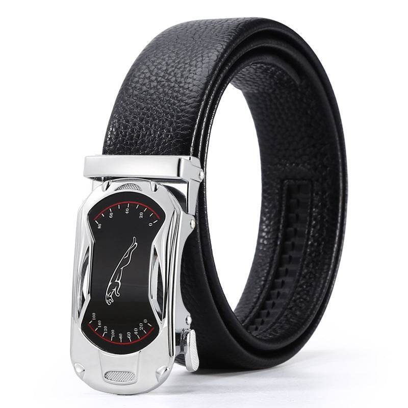 Men's Automatic Leather Buckle Belt - Premium Stylish Business Accessory - Buy Center