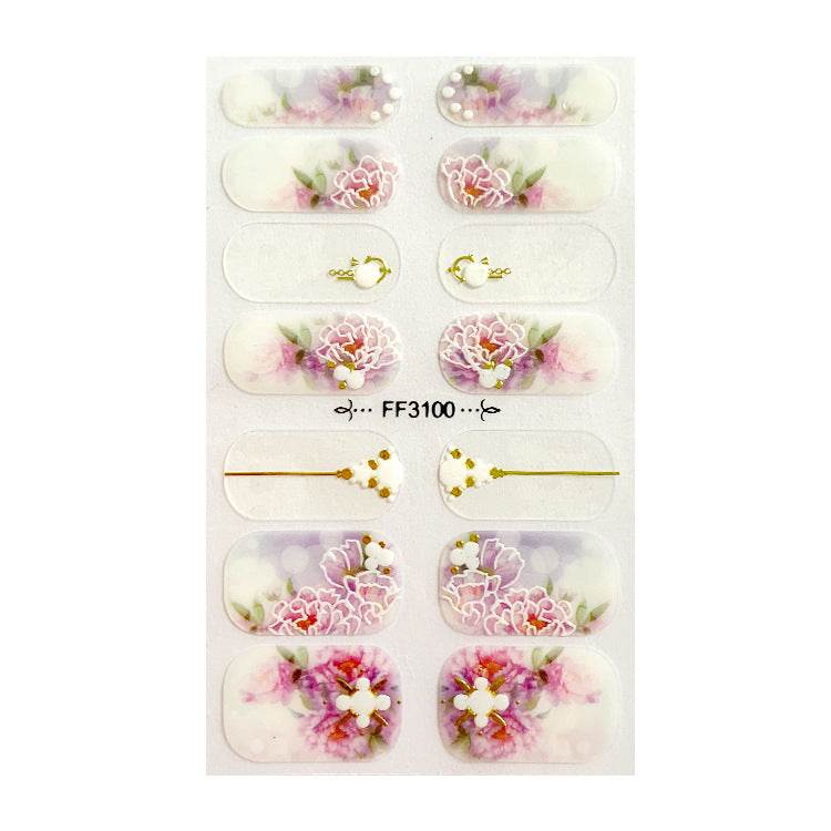 Amazon Fashion 3D Embossed Nail Stickers - Elegant Crystal Design 2025 - Buy Center