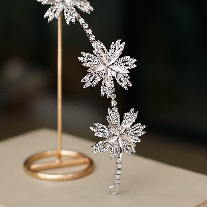 Exquisite Korean Flower Hair Accessories - Elegant Bridal Jewelry 2025 - Buy Center