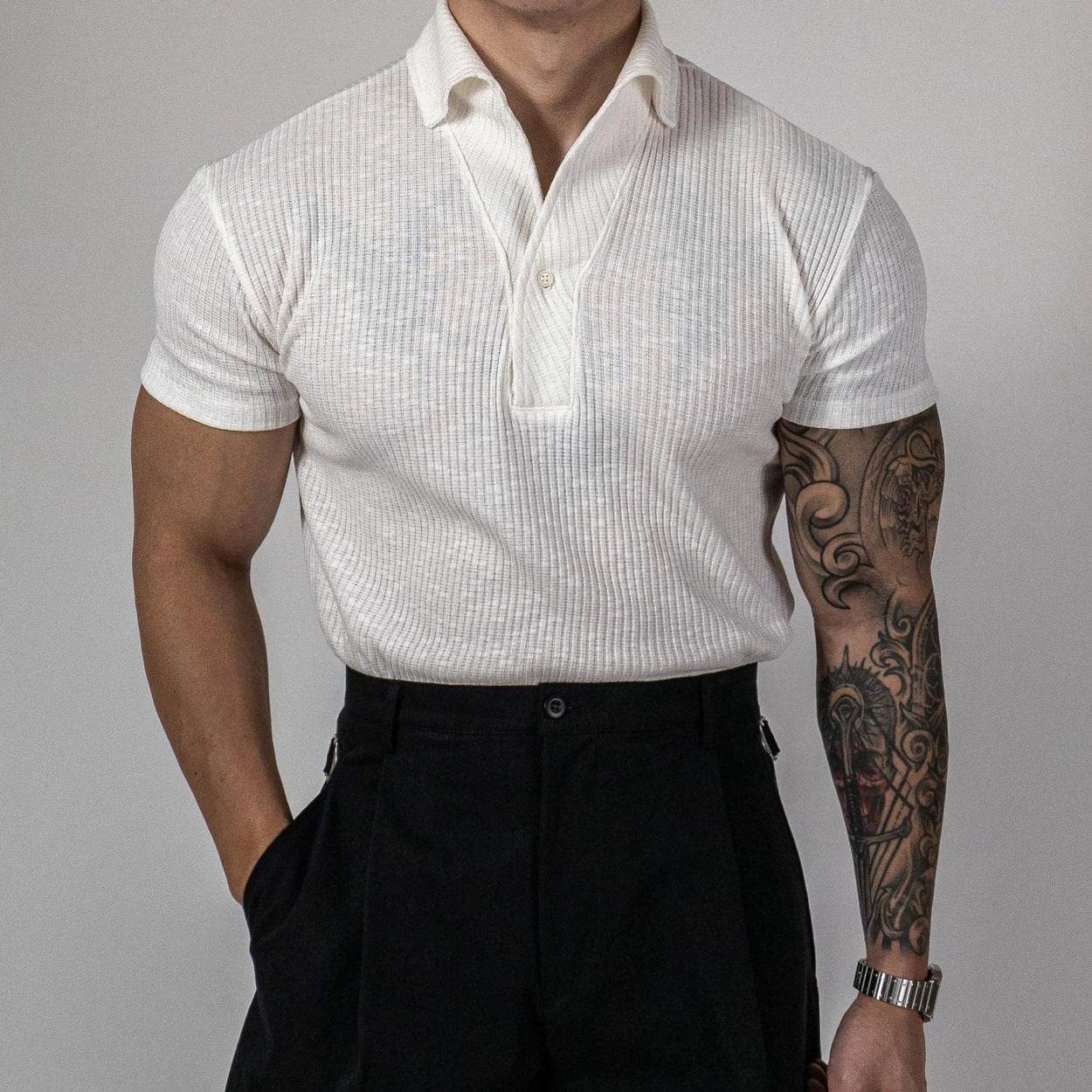 Thread Sports Polo Shirt - Short Sleeved, Solid Color Polyester, Summer Wear - Buy Center