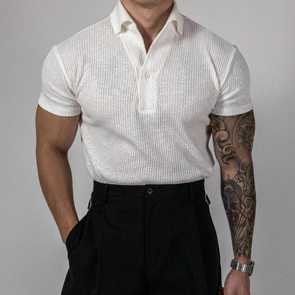 Thread Sports Polo Shirt - Short Sleeved, Solid Color Polyester, Summer Wear - Buy Center