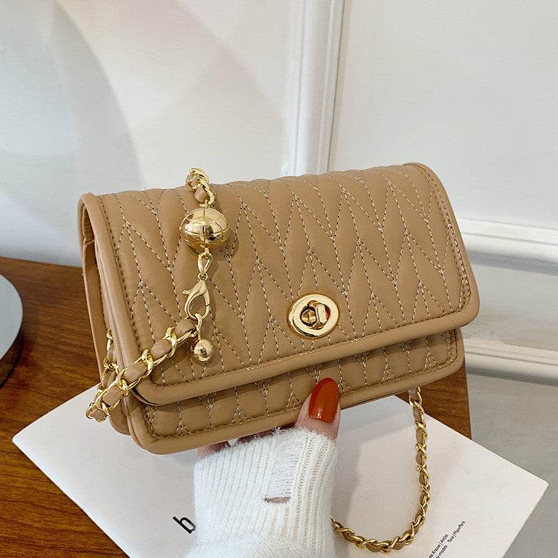 Retro Fashion Chain Small Square Bag - Chic PU Evening Bag for Autumn - Buy Center
