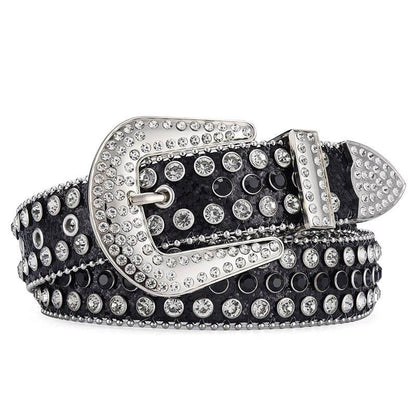 Men Women Alloy Punk Rock Rivet Belt - Stylish & Durable Fashion Accessory - Buy Center