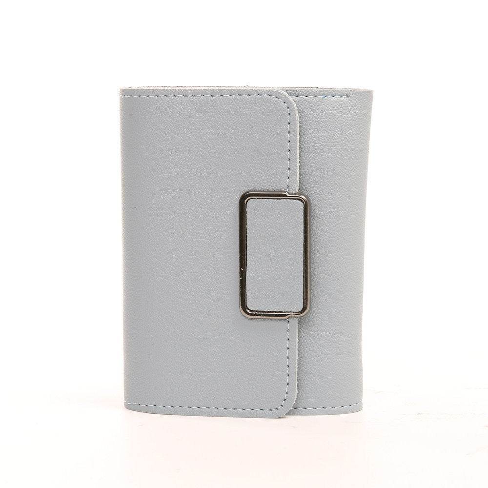 Women's Simple Plaid Wallet - Stylish PU Leather in Vibrant Colors - Buy Center