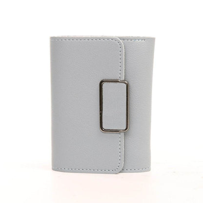 Women's Simple Plaid Wallet - Stylish PU Leather in Vibrant Colors - Buy Center