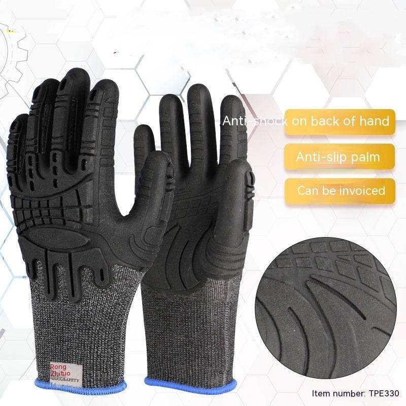TPE Impregnated Rubber Gloves - Soft, Breathable, Non-Slip Grip Design - Buy Center