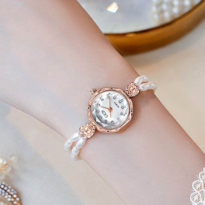 Women's Luxury Pearls Strap Watch - Unique Round Beads, Modern Style - Buy Center