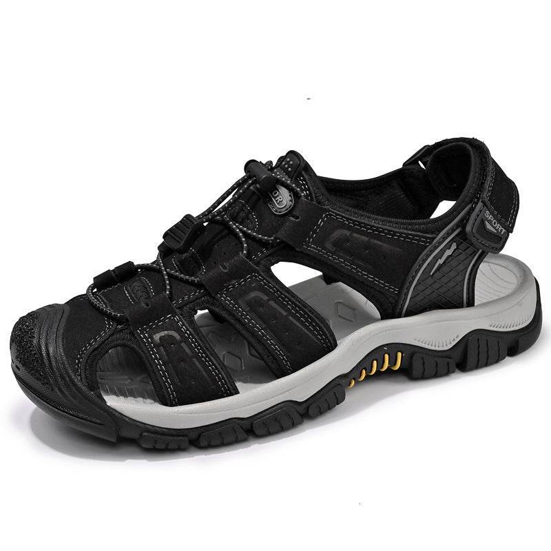 Men's Plus Size Sandals - Premium Brown & Black Casual Summer Footwear - Buy Center