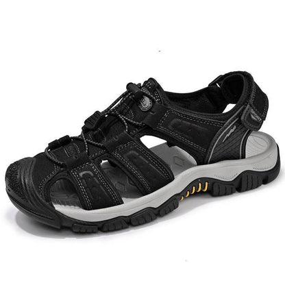 Men's Plus Size Sandals - Premium Brown & Black Casual Summer Footwear - Buy Center
