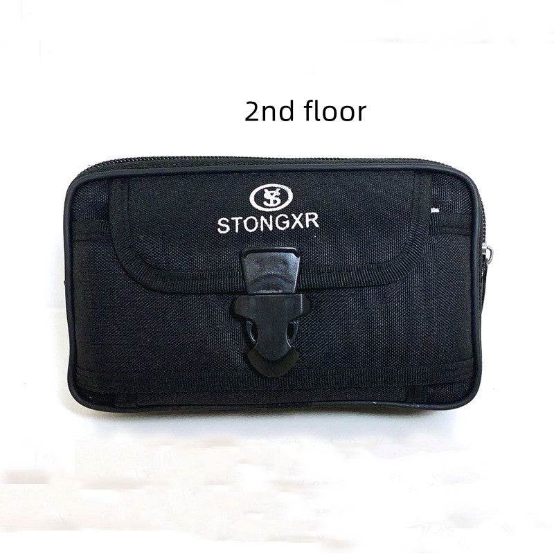 Stylish Oxford Cloth Waterproof Phone Bag - Trendy Zipper Waist Bag - Buy Center