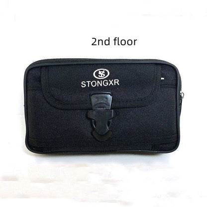 Stylish Oxford Cloth Waterproof Phone Bag - Trendy Zipper Waist Bag - Buy Center