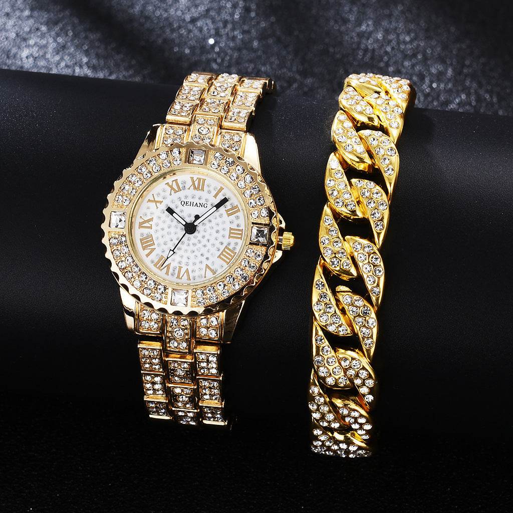 Exquisite Women's Diamond Watch - Elegant Waterproof Bracelet Fashion Accessory - Buy Center