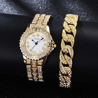 Exquisite Women's Diamond Watch - Elegant Waterproof Bracelet Fashion Accessory - Buy Center