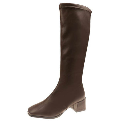 Thinner-Looked High Heel Boots - Stylish Black & Khaki Options for Women - Buy Center