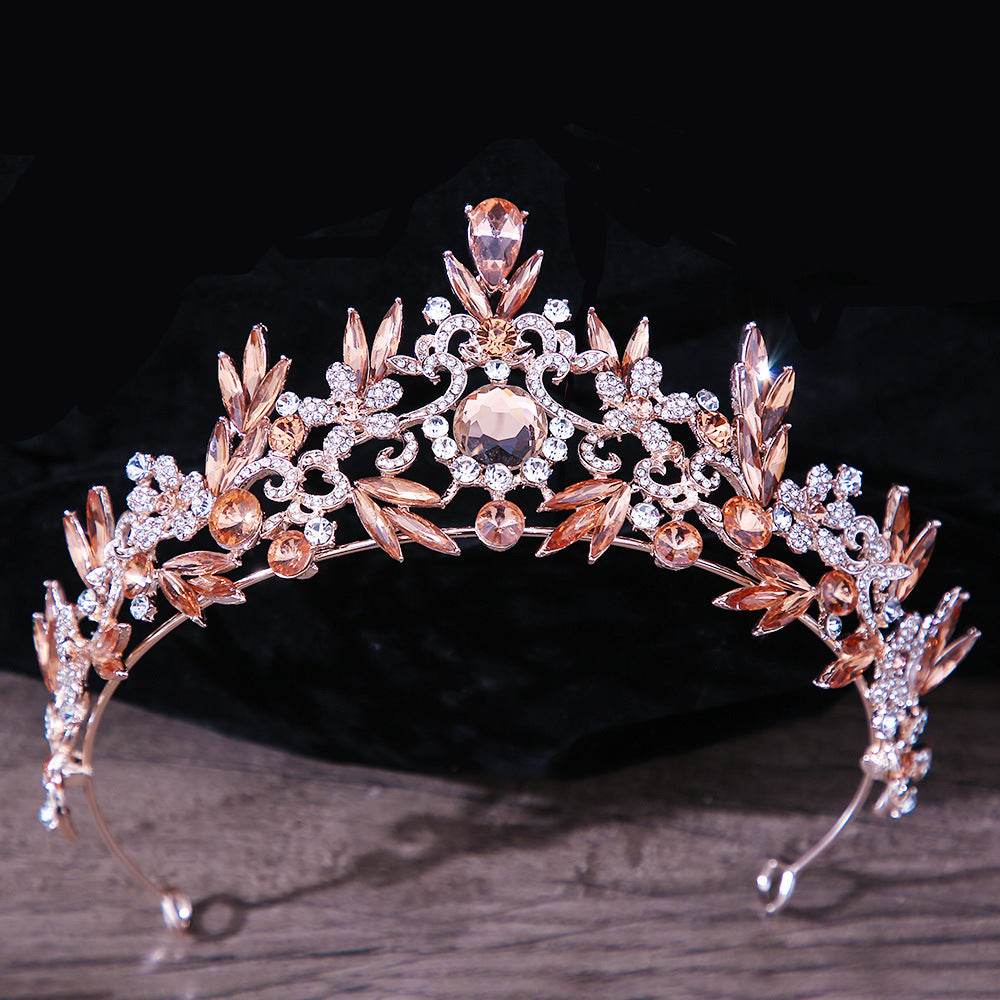 Bridal Headdress Rhinestone Crown - Elegant Hair Jewelry for Mitzvahs - Buy Center