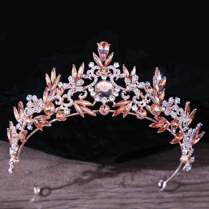 Bridal Headdress Rhinestone Crown - Elegant Hair Jewelry for Mitzvahs - Buy Center