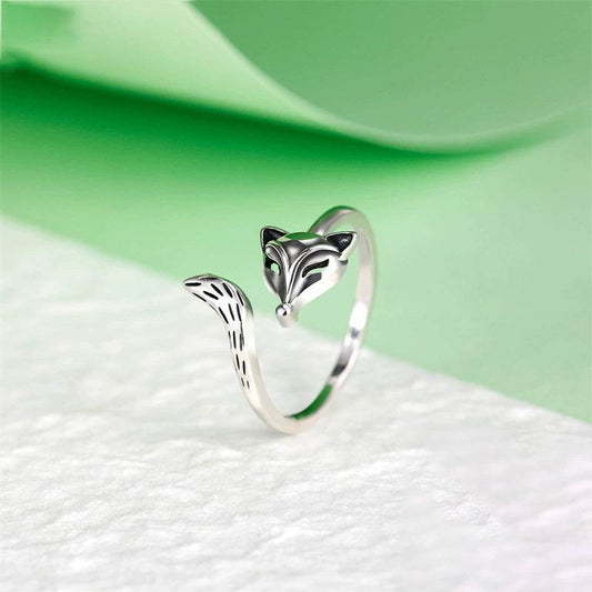 S925 Thai Silver Unisex Fox Ring - Elegant 925 Jewelry for Any Style - Buy Center