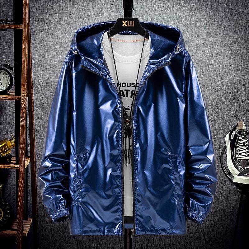 Men's Casual Hooded Jacket - Lightweight Polyester for Spring & Autumn - Buy Center