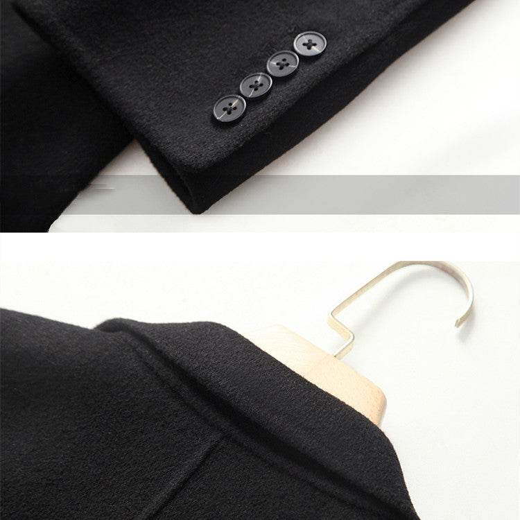 Buycenter Men's Stylish Cashmere Coat - Warm Lapel Trench for All Sizes - Buy Center