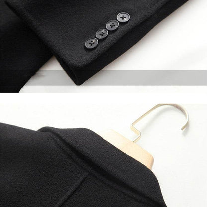 Buycenter Men's Stylish Cashmere Coat - Warm Lapel Trench for All Sizes - Buy Center