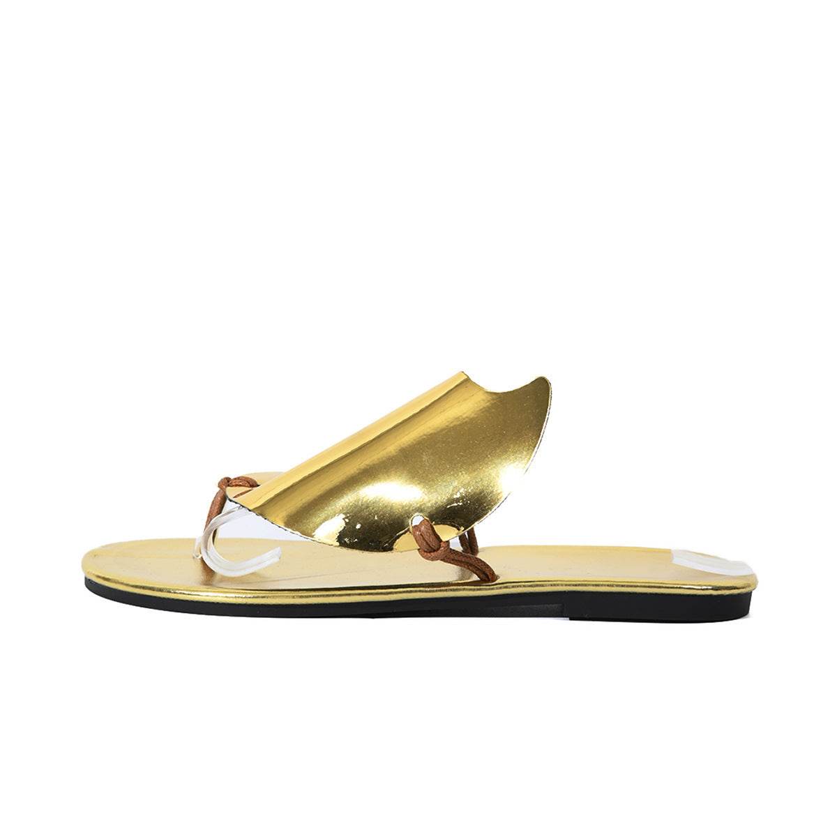 Women's Peep Toe Sandals - Stylish Summer Comfort in Gold & Silver - Buy Center