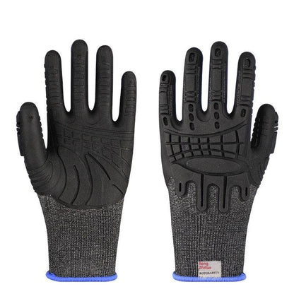 TPE Impregnated Rubber Gloves - Soft, Breathable, Non-Slip Grip Design - Buy Center