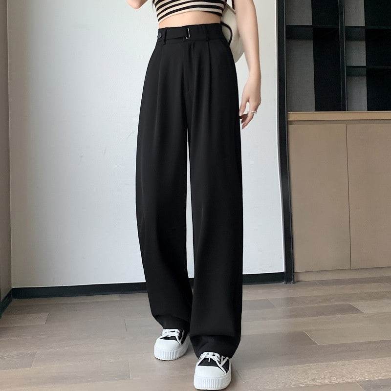 Buycenter Women's Wide-Leg Pants - High Waist Casual Drooping Style - Buy Center