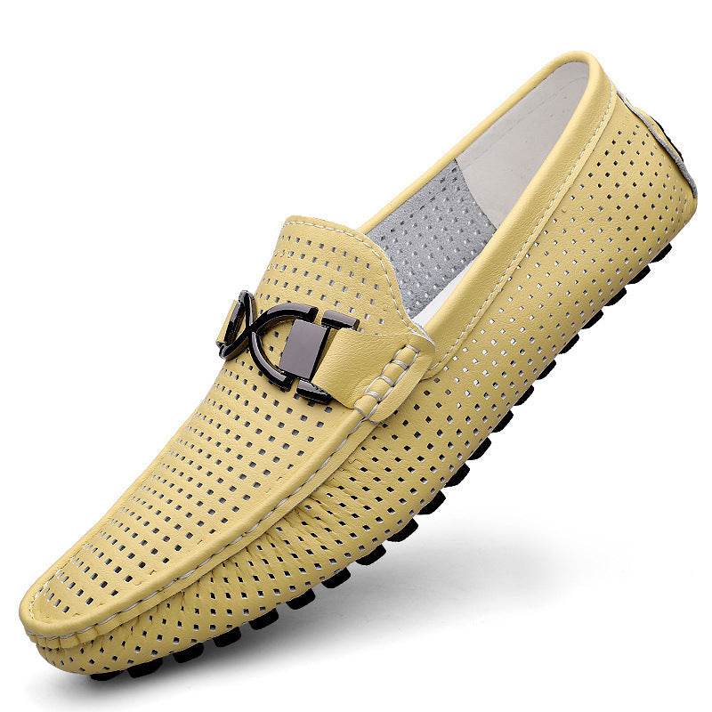 Men's Soft Leather Sandals - Breathable Flat Heel Casual Shoes 2025 - Buy Center