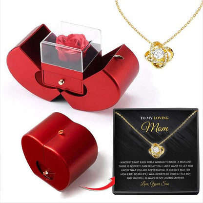 Niche Mother's Day Heart Pendant Necklace - Apple Box Gift Set - Buy Center