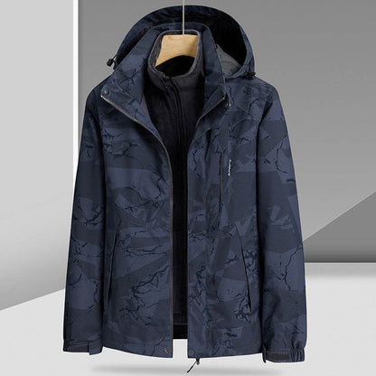 Three-in-One Camouflage Parka - Removable Mink Fur Liner for Outdoors - Buy Center