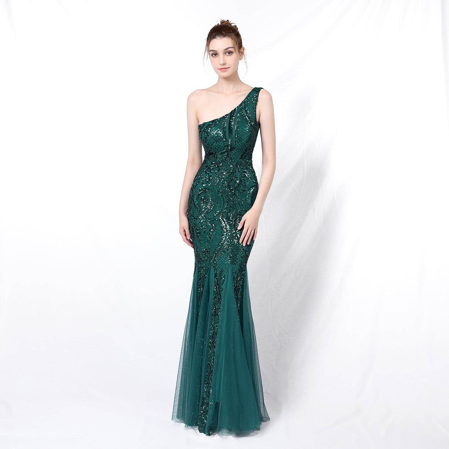 Buycenter Evening Dress for Women - Elegant Backless Fishtail Design - Buy Center