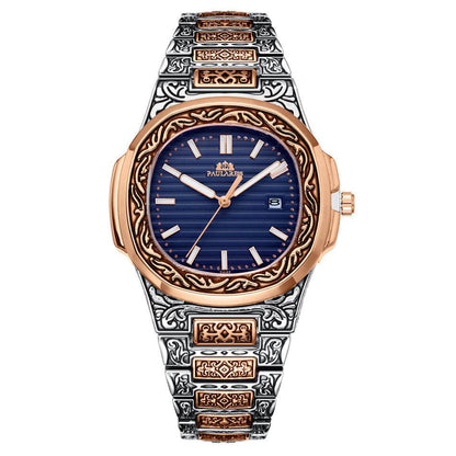 Carved Quartz Parrot Calendar Watch - Glow-in-the-Dark Waterproof Style - Buy Center