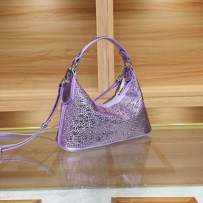Stylish Rhinestone Tote - Large Capacity Dinner Clutch Bag for Women - Buy Center