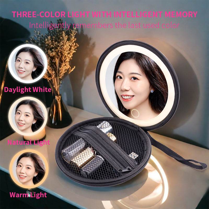 Large Round Black Bag for Face Skin Care - Stylish & Spacious Organizer - Buy Center