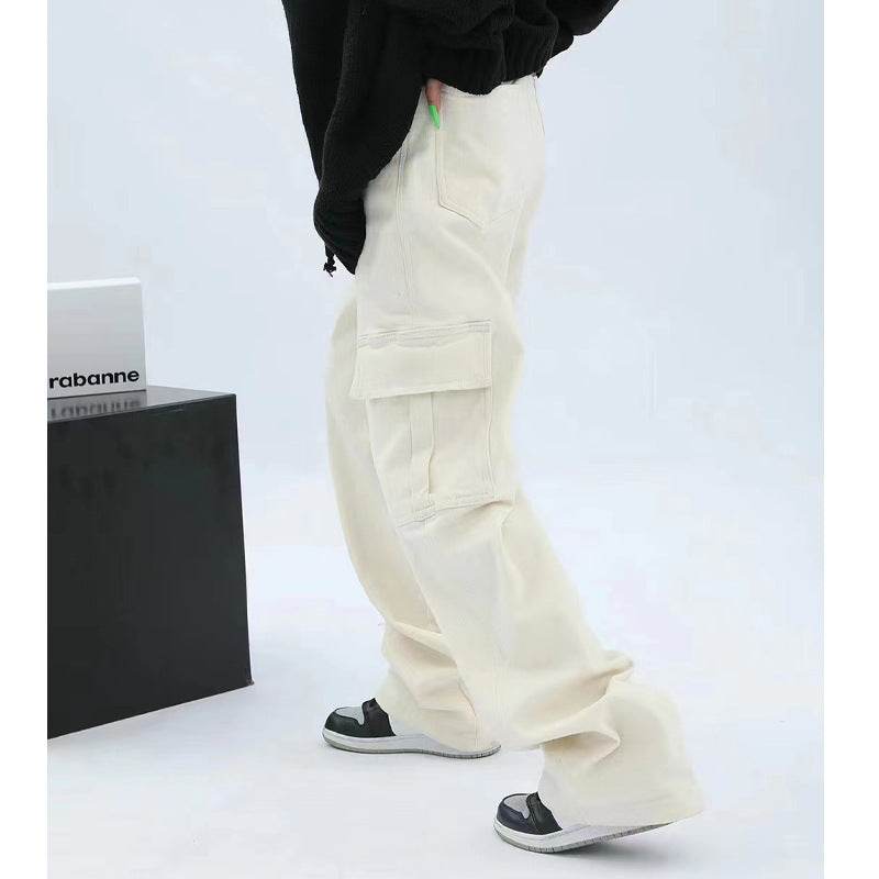 Loose High Waist Cargo Pants - Casual Wide Leg Style for Everyday Comfort - Buy Center