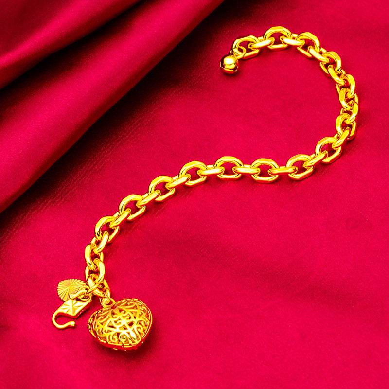 Buycenter Vietnam Women's Heart Bracelet - Elegant Electroplated Design - Buy Center