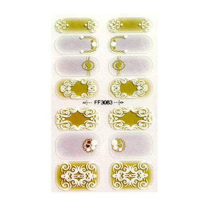 Amazon Fashion 3D Embossed Nail Stickers - Elegant Crystal Design 2025 - Buy Center