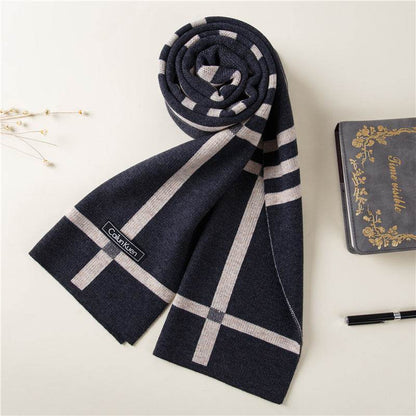 Trendy Warm Knitted Bib Scarf - Premium Wool for Stylish Winter Comfort - Buy Center