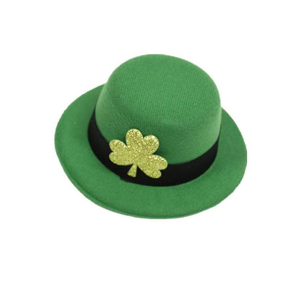 Buycenter Green Shamrock Top Hat Decoration - Irish Festival Style - Buy Center