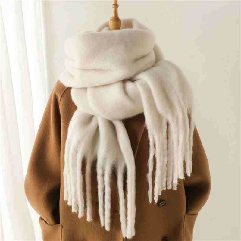 Women's Cashmere Winter Scarf - Soft Terylene Wrap for Cold Weather Style - Buy Center