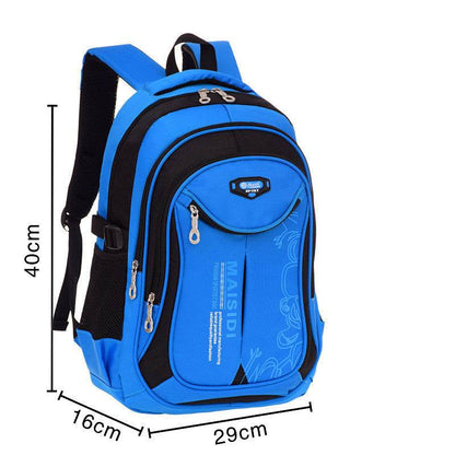 Lightweight Waterproof Schoolbag for Boys - Durable Nylon, Grades 1-6 - Buy Center